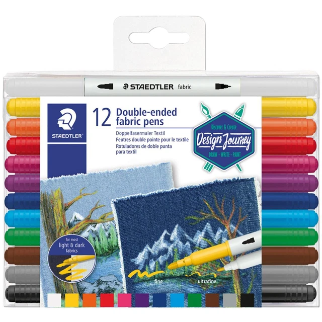 STAEDTLER Fasermaler D.spitze textil 12ST 3190 TB12 (4007817043196)
