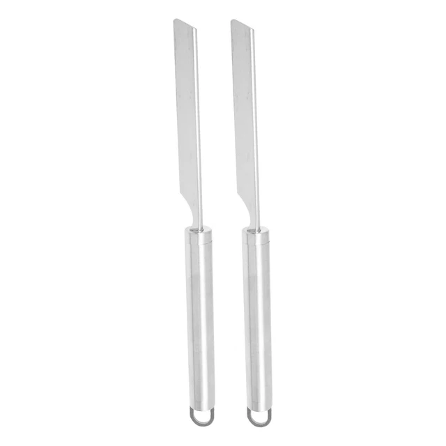 2 Pcs Rasiermesser Aus Schweinehaar 25.5x2cm Rostfreier Stahl