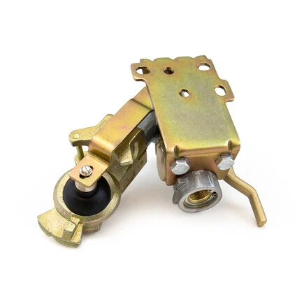 Tramec Sloan 441170 Gladhand, 45°, Swiv Shutoff, Lever, Emergency, Cast Iron,
