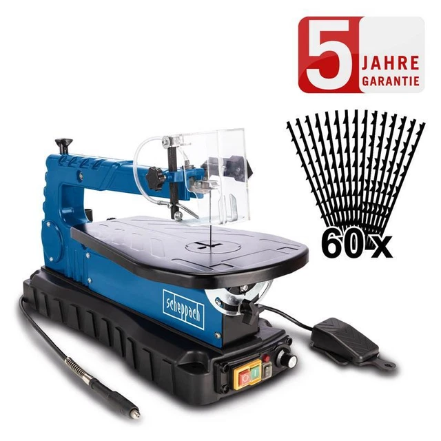 Seghetto da decorazione Scheppach DECO MAX 405 mm 64 pezzi set di strumenti + 60 lame
