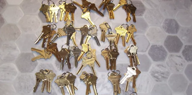Schlage Precut keys SC-1 5 Pin Keyway Locksmith Apt Rentals 20--4 packs 80 keys