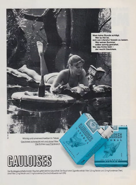 Gauloises Cigarettes - Reklame Werbeanzeige Original-Werbung 1981 (2)