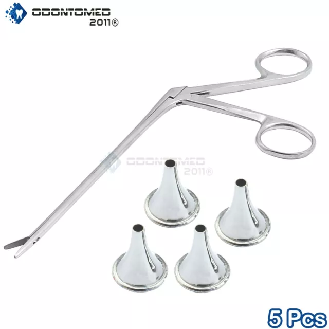 4pc Set HARTMANN Ear Speculum 1 x Micro Alligator ENT Surgical Nasal Instruments