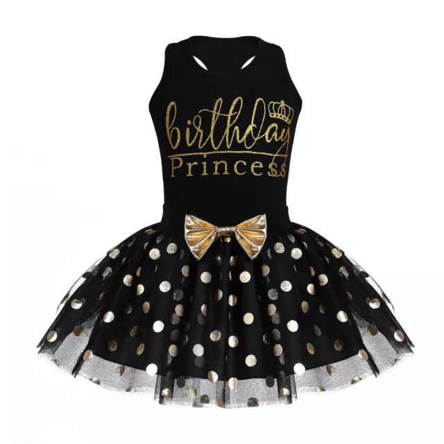 Toddler Baby Girl Kids Birthday Party Princess Outfits Bow Tutu Skirt Dress Set