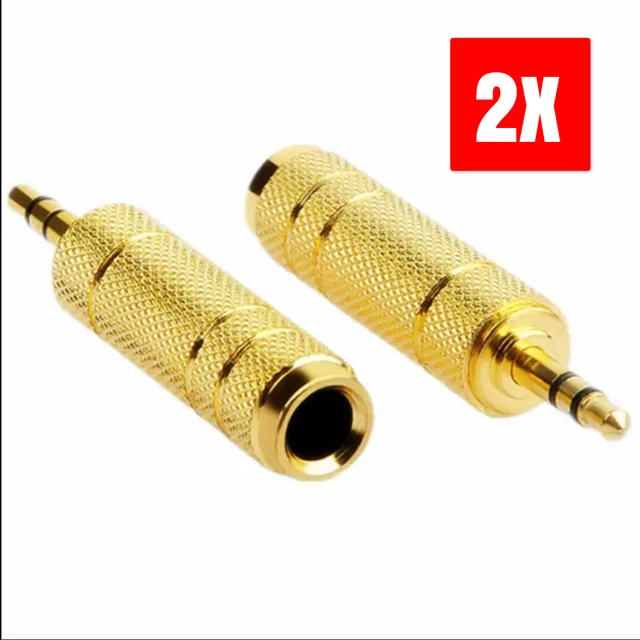 50 Piezas De Tono Dorado 3,5mm 3 Polos Macho Audio Estéreo Enchufe Para