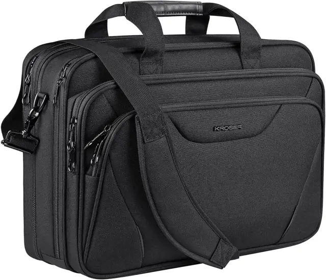 KROSER 18" Laptop Bag Premium Laptop Briefcase Fits Up to 17.3 Inch Laptop Expan