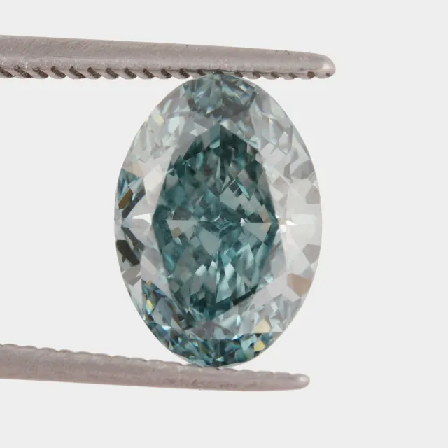 2.01 Ct. NATURAL BLUE-GREEN COLOR VS1 CLARITY LOOSE OVAL CUT DIAMOND DM-437