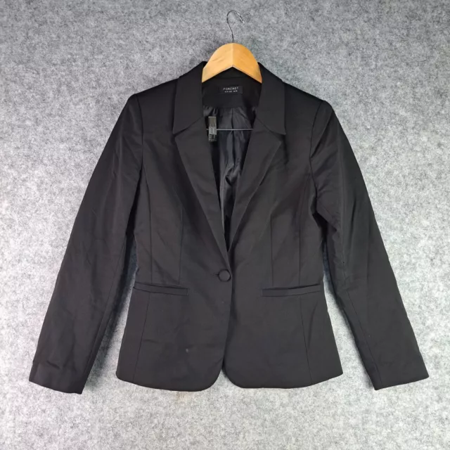 Forcast Jacket Womens 10 Black Blazer Suit Formal Office Business 5746