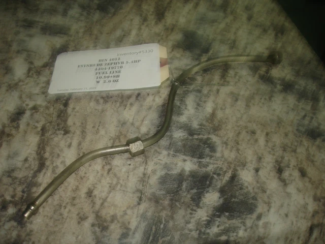 Evinrude zephyr 5.4hp fuel line       outboard  boat motor part bin 4012