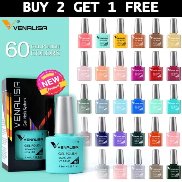 VENALISA Nail Gel Polish 120 New Colours Professional UV / LED Soak Off Manicure