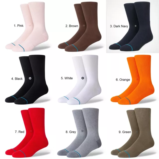 Stance Mens Crew Socks ~ Icon (All Sizes)