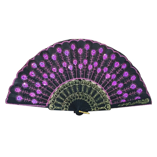 Paillettes da ballo fiori portatili estivi portatili canna nera alla moda