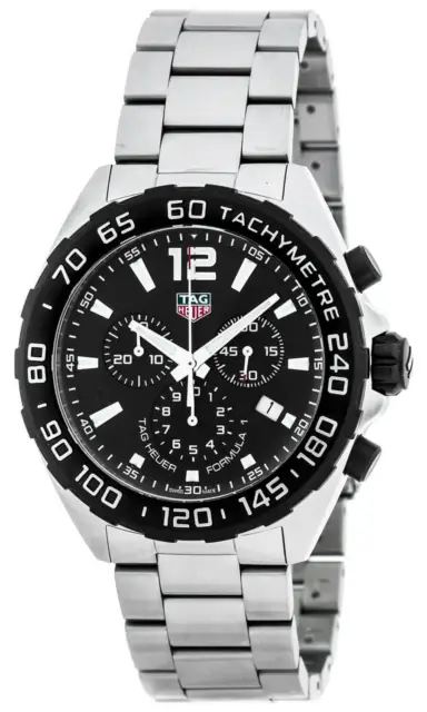 New Tag Heuer Formula 1 Chronograph Black Dial 43MM Men's Watch CAZ1010.BA0842