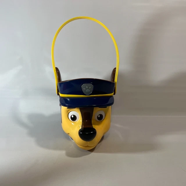 NICKELODEON PAW PATROL Chase Police Dog Plastic Bucket Easter Halloween