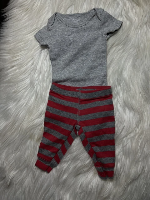 Carters Baby Boy Bodysuit  outfit ( Grey) Size Newborn