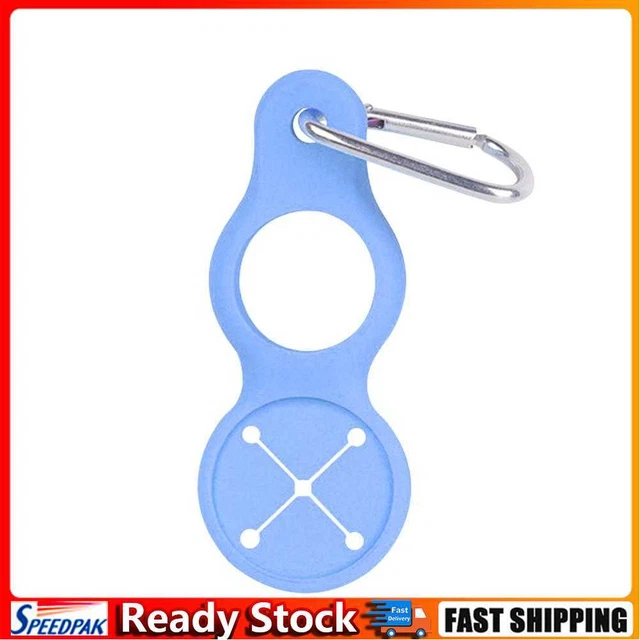 Sports Water Bottle Holder Buckle Carabiner Camping Towel Hook (Blue)
