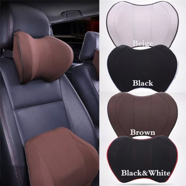 Car Memory Foam Head Neck Rest Cushion Support Seat Headrest Pillow Pad JA