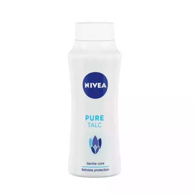 Polvo de talco NIVEA para hombre y mujer, puro - 100 g (paquete de 1)