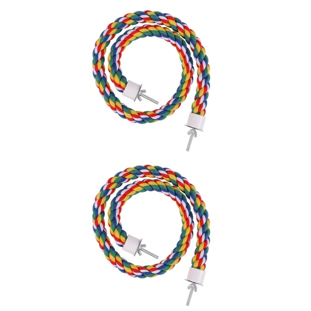 parrot toys for large birds 2x Vogel Liefert Vogel Seil Vogel Spielzeug Seil Bar 2