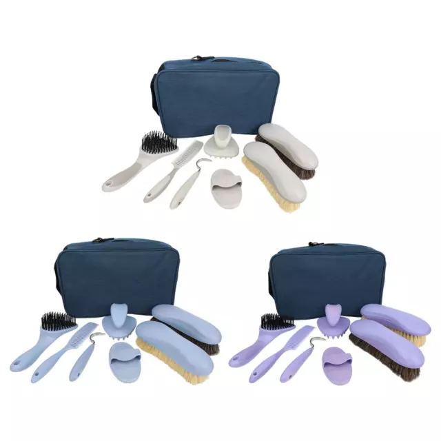 8Pcs Horse Cleaning Brushes Horse Maintenance Set for Adults Horse Riders