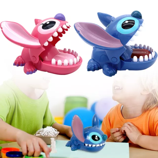 Toy Lilo Stitch Big Mouth Bite Finger Game Figure Tricky Prank Toy Gift  Kids N
