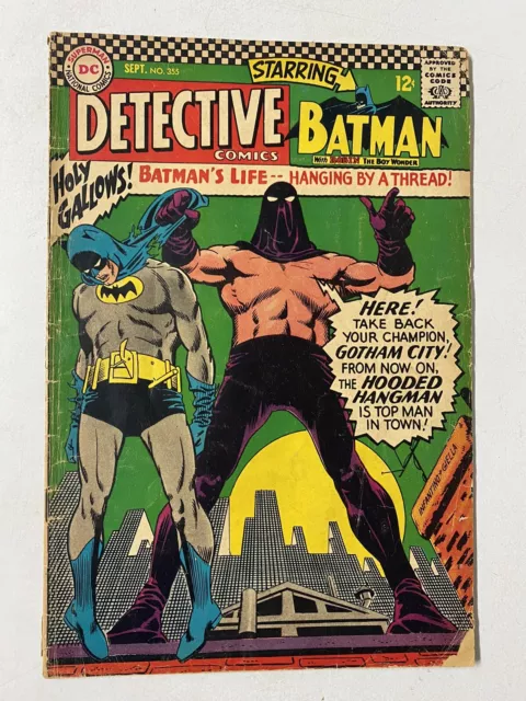 Detective Comics #355 DC 1966 Batman & Robin Silver Age Priority Mail!