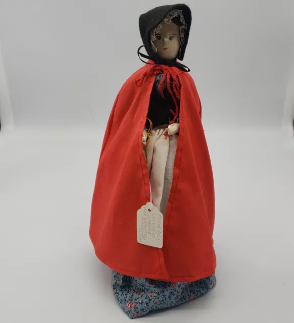 2005 Pedlar Doll Luncheon Souvenir Doll Wood Girl 11"