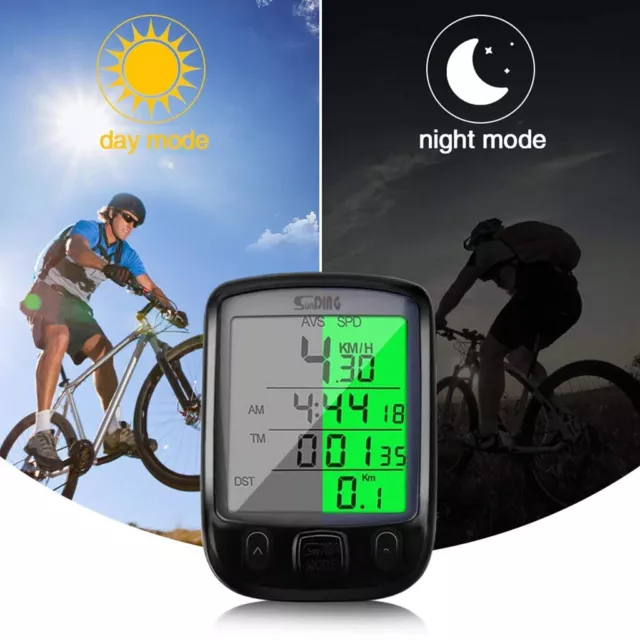 Sans Fil / Câblé Vélo Bicyclette Ordinateur LCD Compteur Odomètre Speedo Étanche