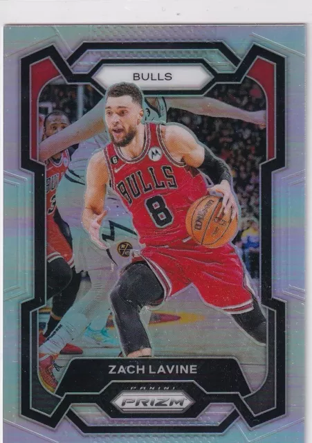 Panini Prizm 2023-24 Prizm Basketball NBA Numéro 72 Zach Lavine Silver Prizm