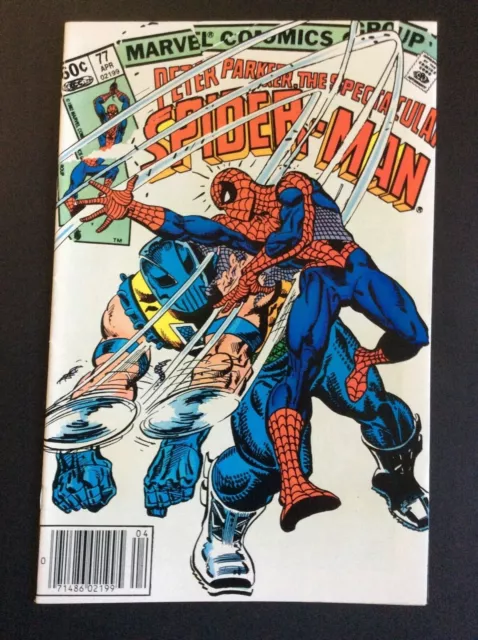 Peter Parker Spectacular Spiderman #77 Marvel Comic - 1982 Back Issue