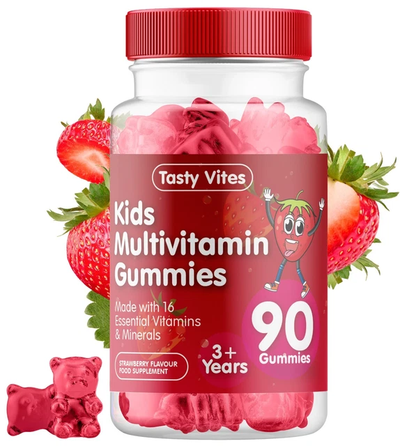 KIDS MULTIVITAMIN GUMMIES, 180 Gummies, Tastiest Vitamins for children