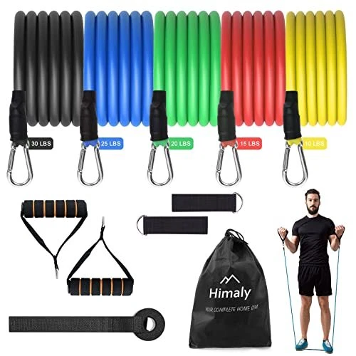Resistance Bands Set himaly Exercise Bands Workout Bands with Handles Door An...