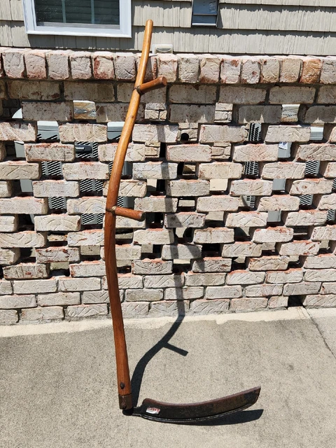 Vintage  Scythe Hay Sickle “Grim Reaper,” Farm Tool Kelly True Temper