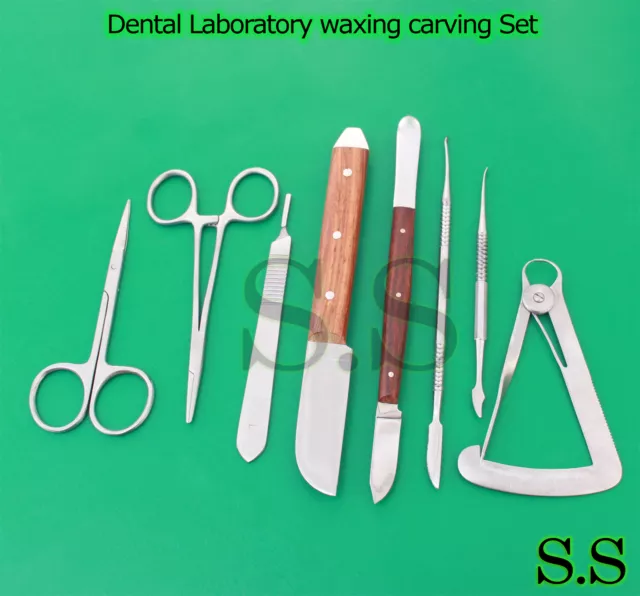 Dental Laboratory Technicians Kit waxing carving Instruments Stainless WX-0029