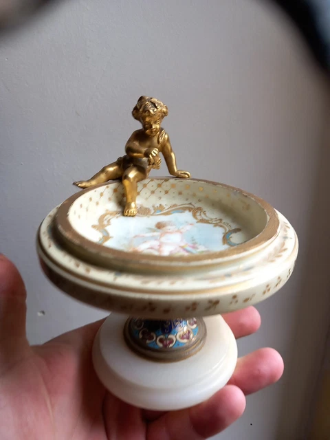 6 SUPERBES COUPES A FRUITS GLACE en VERRE DE MURANO vintage VERT et