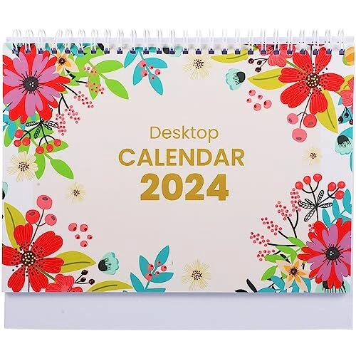 SMALL DESK CALENDAR 2024 Standing Desk Calendar 2024 Flip Desktop