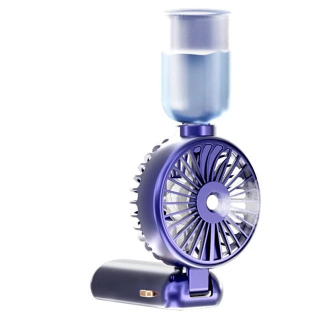 Ventilatore Portatile Per Passeggino - Batteria 5000 MAh, 27 Ore Di Autonomia, 5 Velocità, Rotazione 360°, Clip Regolabile, Display LCD