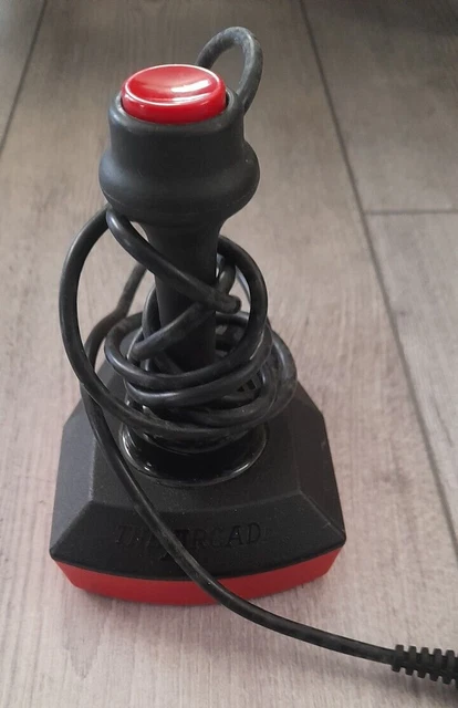 Manette Joystick Vintage Atari/Amiga/Amstrad – Bon état Général, Non Testée, Pour Collection Ou Rétrogaming