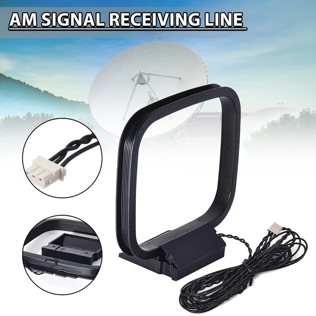 New Mini Universal FM/AM Loop Antenna for sony Sharp Chaine Stereo AV O