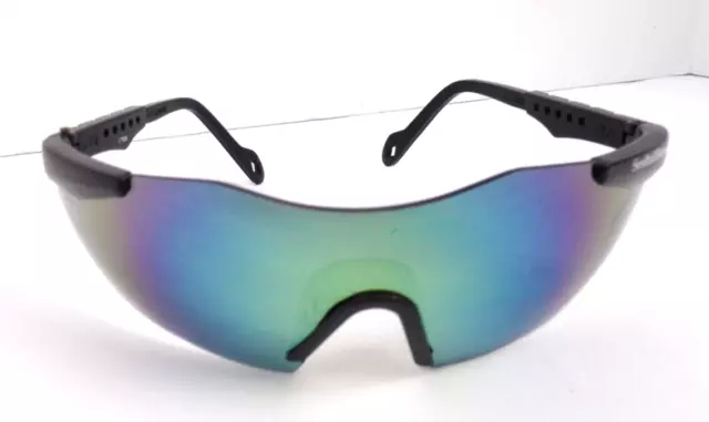 Smith & Wesson Safety Glass Black Wraparound Z87 Mirror Lens