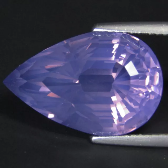 12.00Cts Amazing Natural Lavender Color Quartz Pear Custom Cut Loose Gems