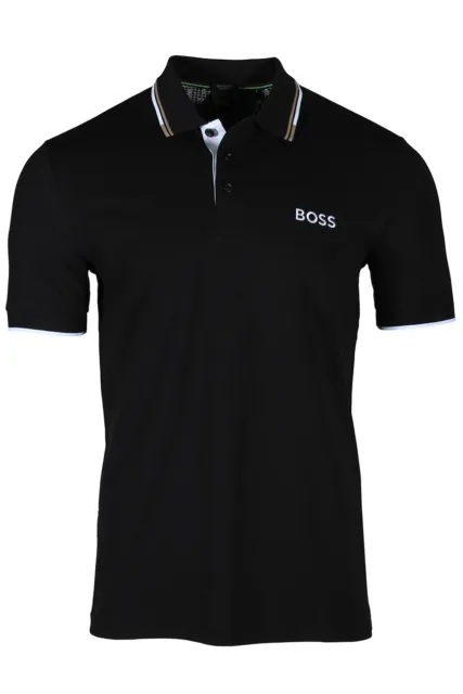 HUGO BOSS Paddy Pro Men’s Regular Fit Polo Shirt in Black 50469102 002