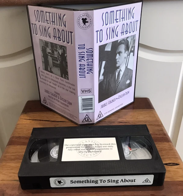 Something To Sing About VHS TAPE Cagney & Daw 1937 Black & White