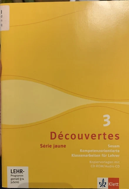 DECOUVERTES 3 SERIE Jaune. Sesam Klassenarbeiten mit Lösungen EUR 45,00