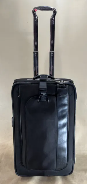 Preowned Tumi LXT BLACK 22" Upright Wheeled Exp Carry-on Suitcase 23022D
