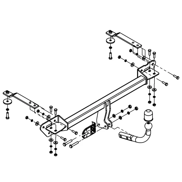 Nordrive N21062 Kit 62 Attacchi Per Fiat Bravo (2007-2015) - Per Montaggio Barre Portabagagli