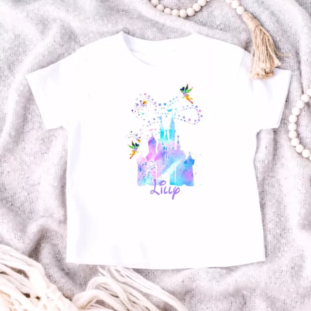 Personalised Childrens Disney Princess T-shirt Birthday Princess Disney Trip Tee