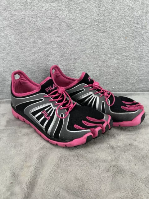 FILA WOMENS SKELETOES Running Shoes Pink Black 5PK14041 027 Sneakers Size 10 24.98 PicClick