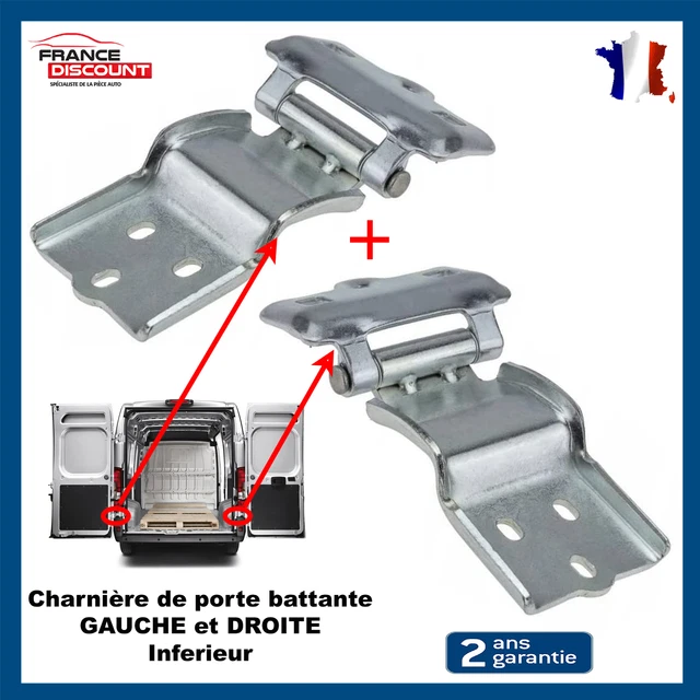 Charnière De Porte Arrière Inférieure Gauche Droite 1388881080 - Compatible Fiat Ducato, Citroën Jumper, Peugeot Boxer - Robuste Et Durable