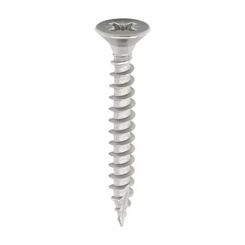 4g 6g 8g STAINLESS STEEL POZI COUNTERSUNK FULLY THREADED CHIPBOARD WOOD SCREWS